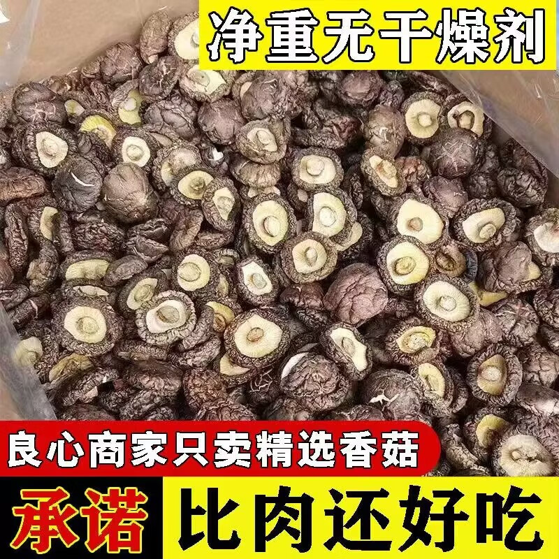 寒宁西峡香菇干货新货农家精选厚香菇净重椴木菇菌菇无根蘑菇 250g