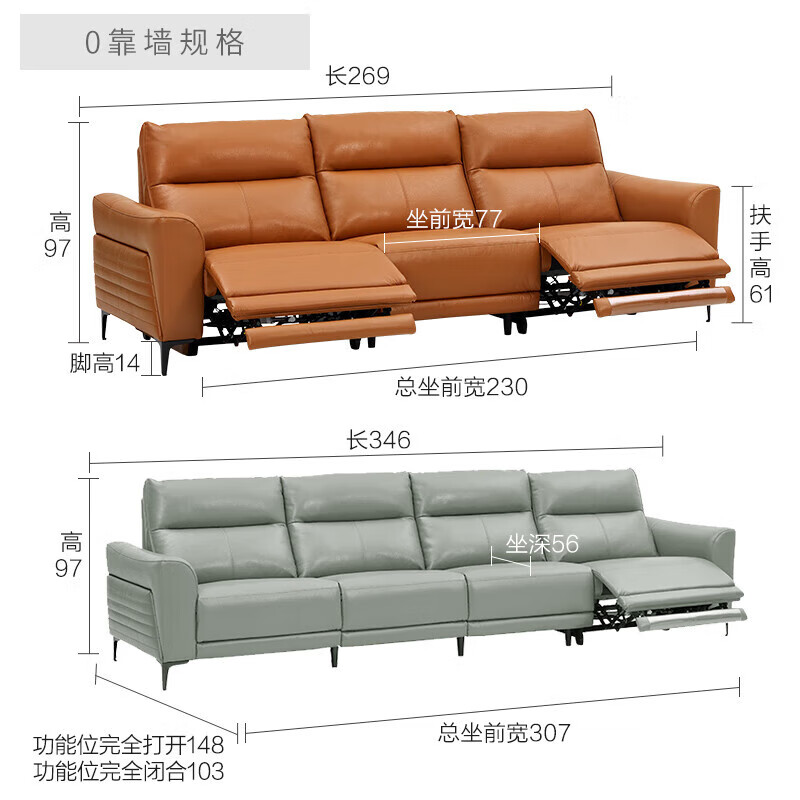顾家家居KUKA电动真皮沙发6055晨雾绿热销中，快来看看怎么样！