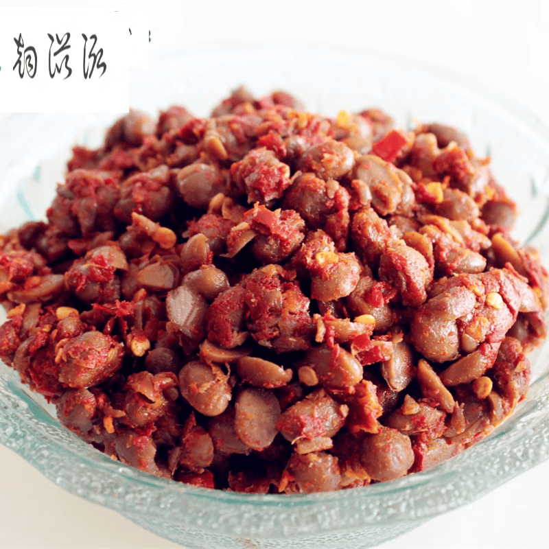 虎钢馋干货湖南特产风味自制香辣霉豆子腊八豆霉豆鼓干酱香辣豆酱下