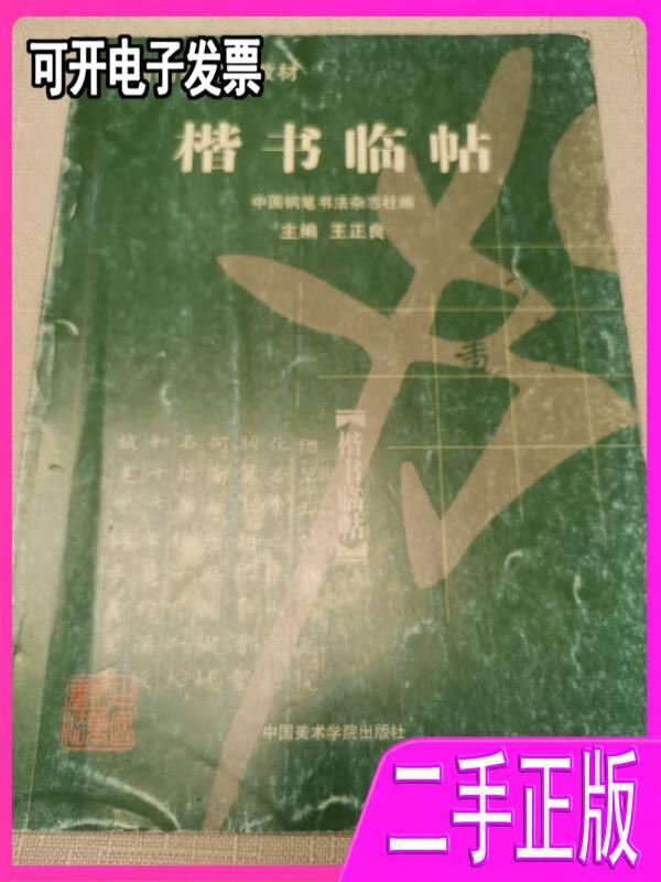 【二手9成新】楷书临帖中国钢笔书法教材王正良主编中国美术学院出版