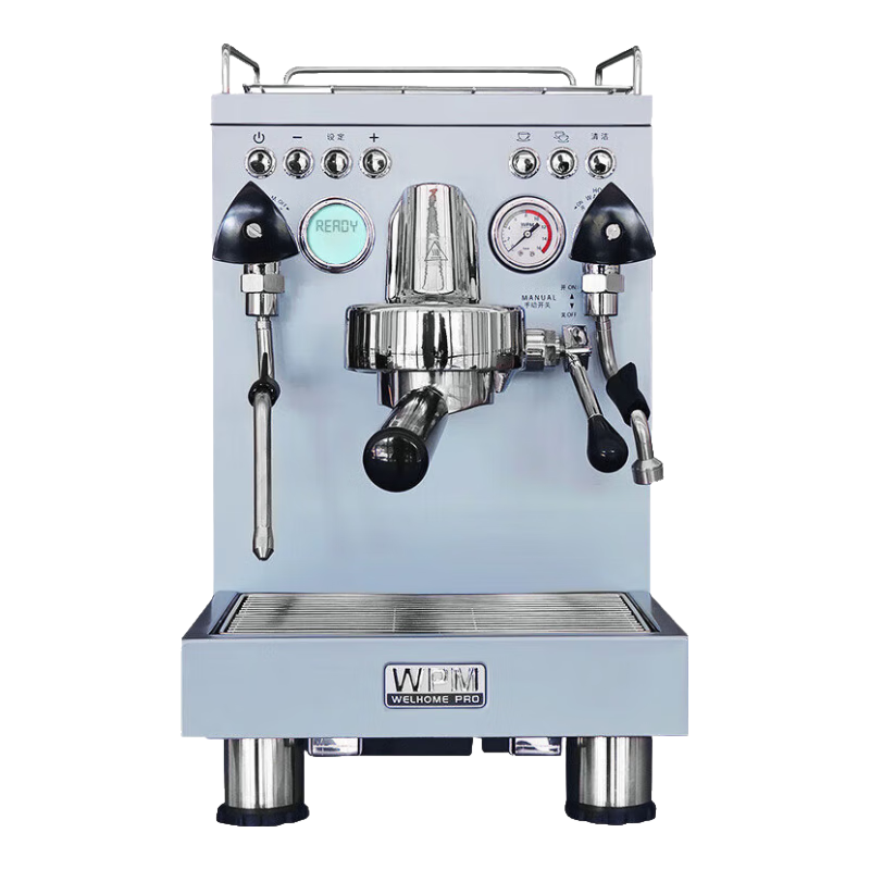 WPM 惠家 半自动咖啡机KD310 商用办公室 三加热系统意式咖啡机 电控WELHOME KD-310BU(爵士蓝色)