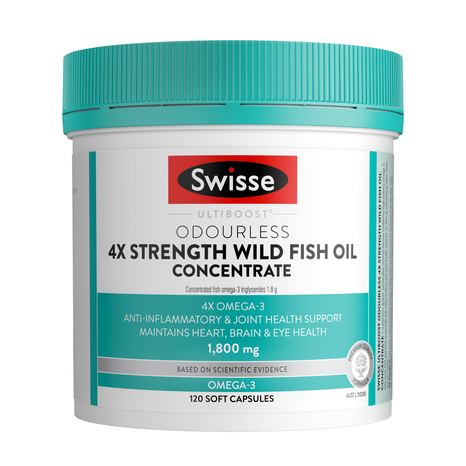 Swisse ˹άʫ 4����Ũ������ͽ��� 1800mg omega3 DHA+EPA rTG�� 120�� 303.05Ԫ