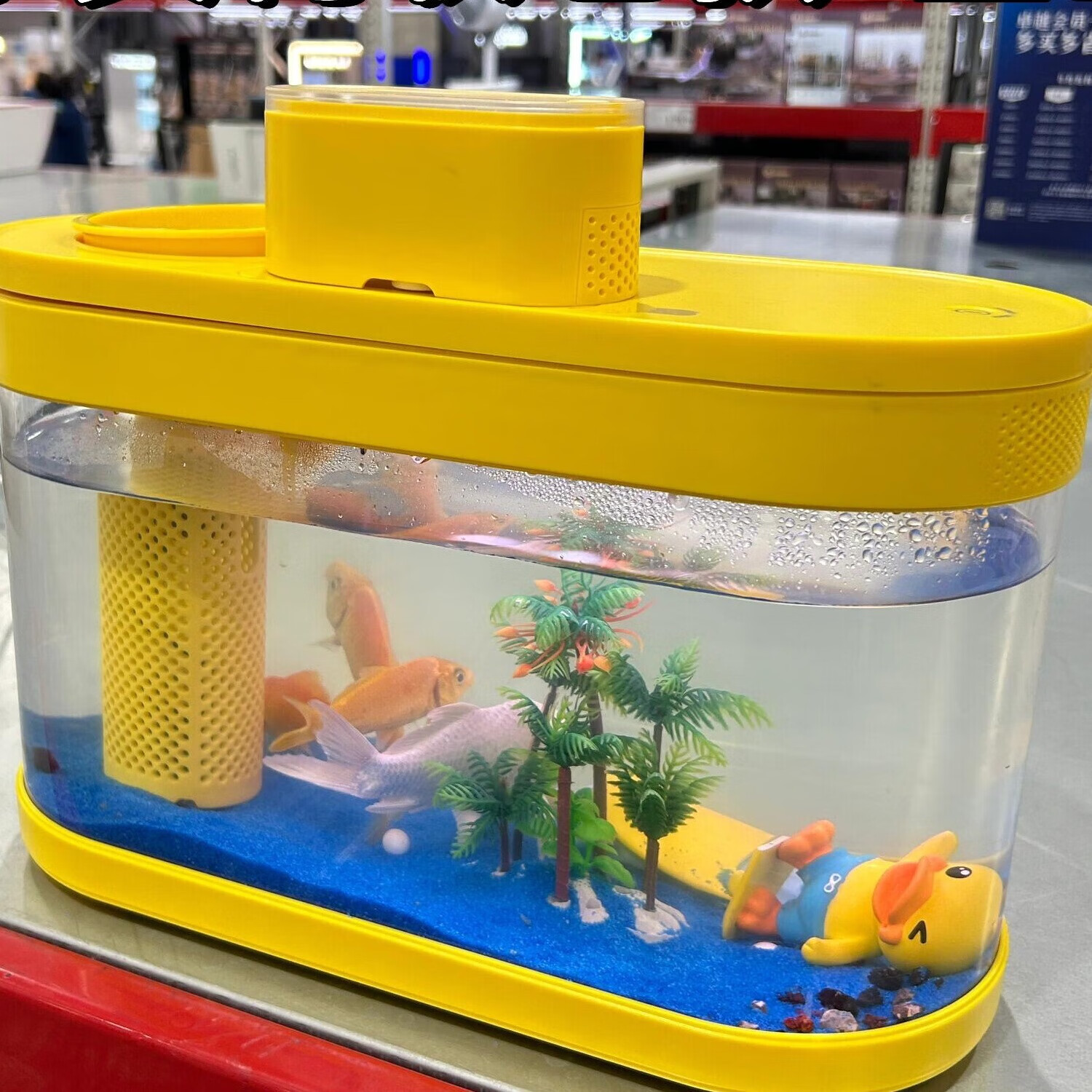 画法几何智能鱼缸家用客厅办公室小型桌面两栖生态懒人缸米家APP远程控制 C180小黄鸭联名版-智能喂食套装