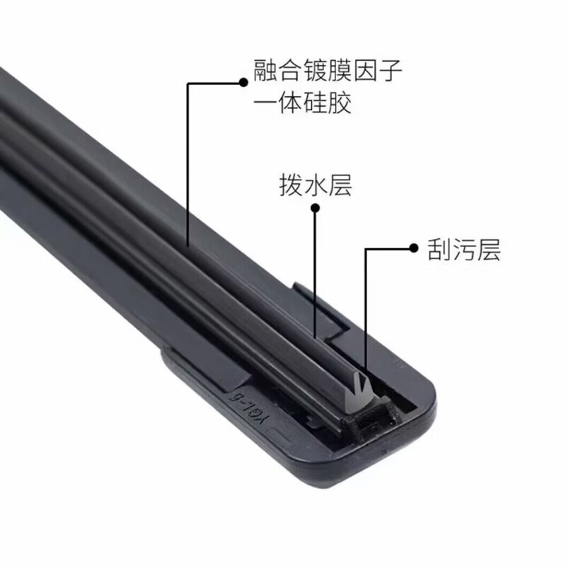 京太双层胶条雨刮器大众途安雨刮器原装无骨静音双胶条途安L雨刷器片 大众途安【03-08款】前雨刮