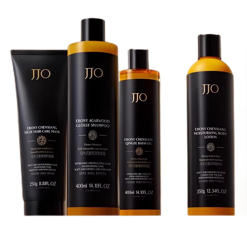 JJO洗發(fā)露發(fā)膜沐浴露控油燙染修護(hù)身體乳保濕持久留香洗浴4件套 洗發(fā)水+沐浴露