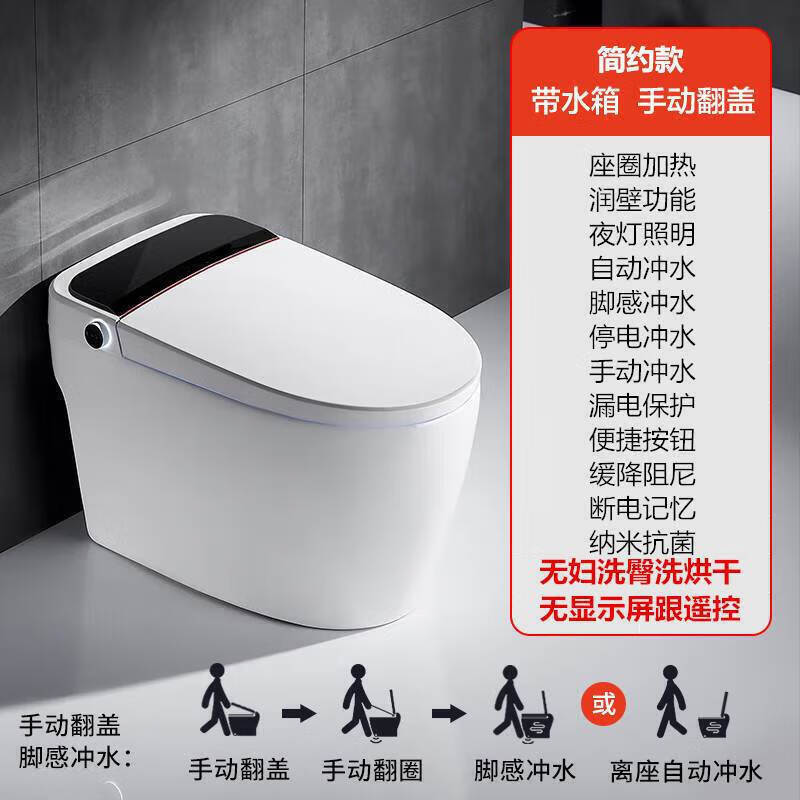 麦可淘 2021新款智能马桶泡沫盾多功能带水箱恒温电 简约版无水压要求