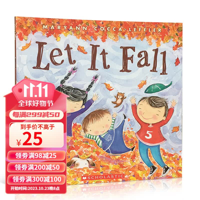 英文原版 Let It Fall落叶感知秋天的色彩艺术平装绘本 启蒙3-4-5-6岁儿童英语怎么样,好用不?