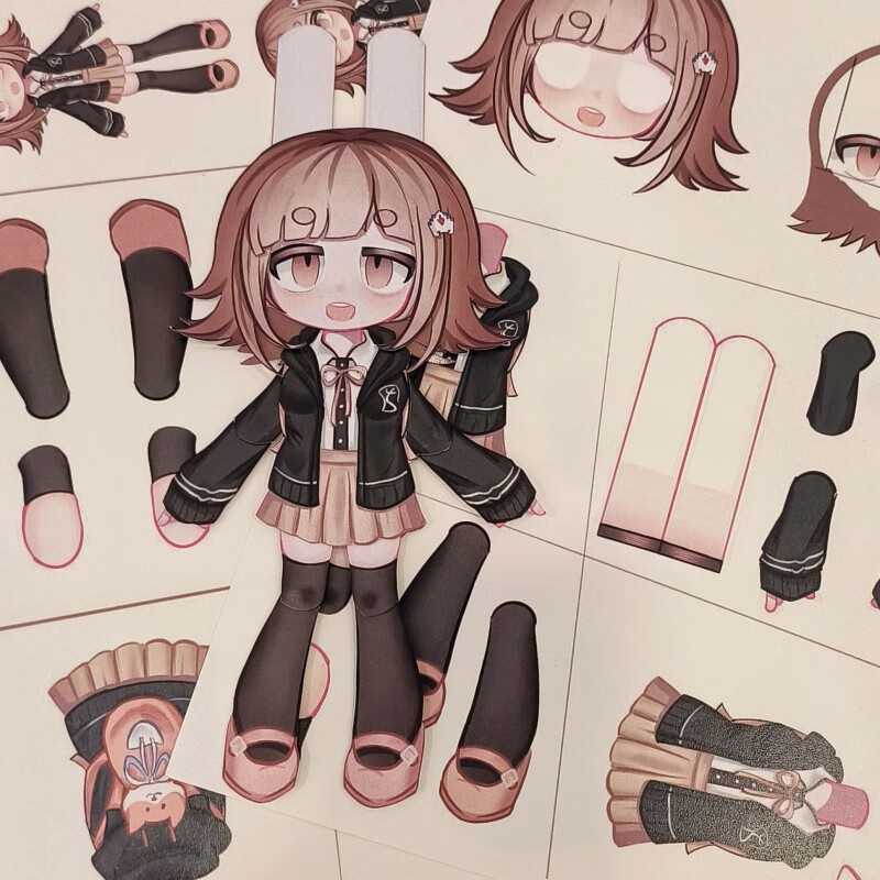 执爱七海千秋周边摆件 材料包(工具)成品纸片人塑封纸片人动漫周边