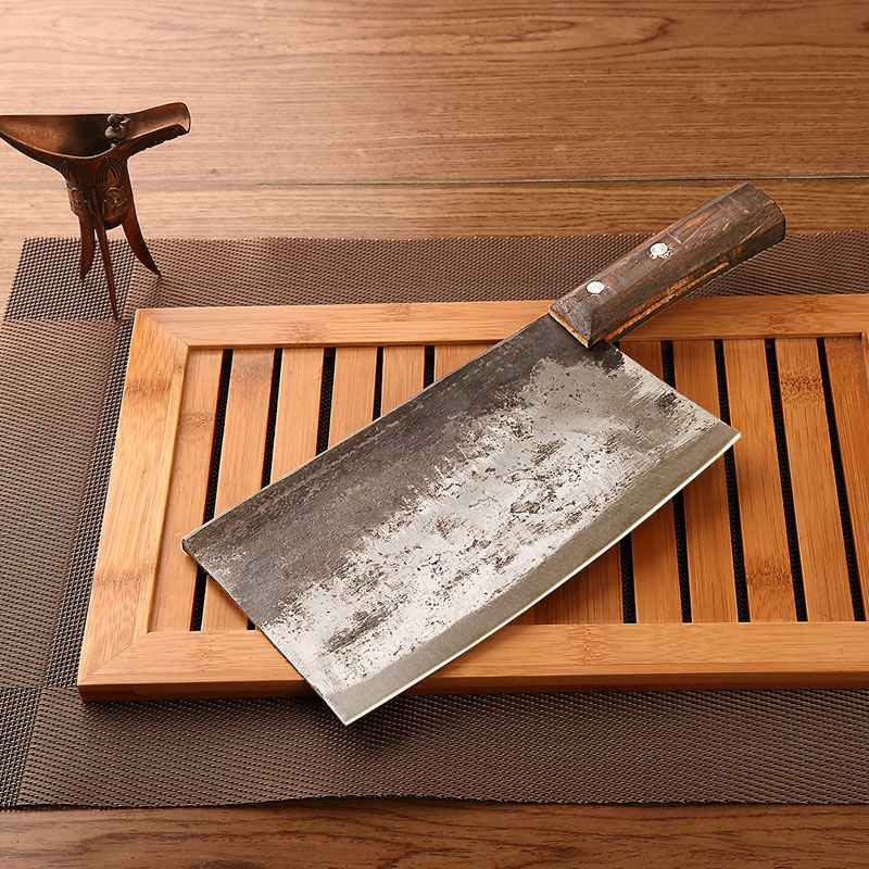楚家刀菜刀家用厨房刀手工锻打安钢中式切片刀老菜刀炮弹钢厨房刀具