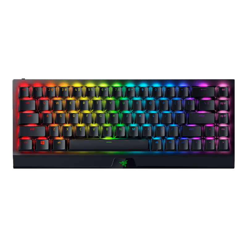 RAZER 雷蛇 黑寡妇蜘蛛V3 迷你无线版 68键 2.4G蓝牙 多模无线机械键盘 黑色 雷蛇黄轴 RGB