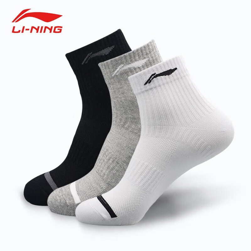 ���ڲ�����������LI-NING���˶������з���������Ͳ�ܲ�������Ů�ļ�͸��������ë����ް��� 3˫/�׺ڻң�͸���������ƽ� L ��