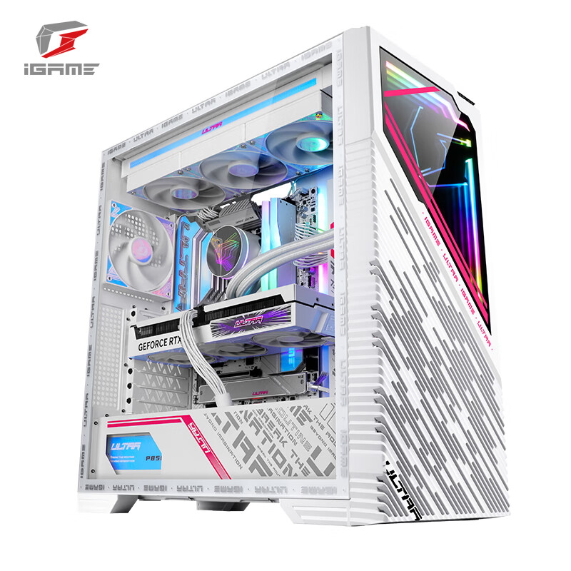 七彩虹(Colorful)iGame C25A Vortex定制电脑主机箱内置横流风机 C25H双玻璃无立柱海景房/10风扇位 iGame C23A Ultra W 机箱