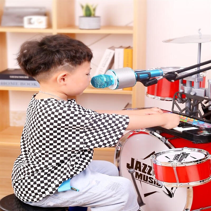 贤怀达雅马哈架子鼓儿童玩具初学者乐器敲打家用练习3-6岁宝宝爵士鼓