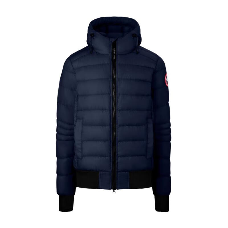 加拿大鵝（Canada Goose）男士羽絨服外套 柔軟舒適防風(fēng)保暖 Crofton戶外休閑夾克男 黑色 S