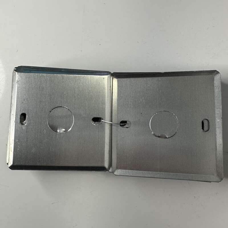 妙普乐86型金属接线盒盖板开关暗盒盖板插座底盒面板铁线盒盖板八角