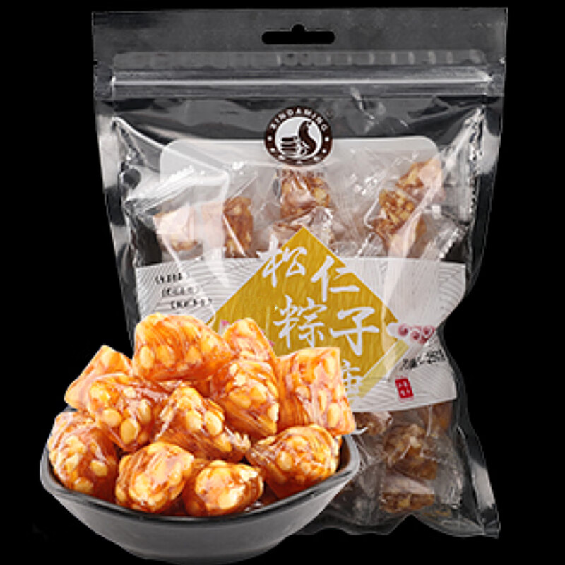 特产三角桂花薄荷玫瑰苏州传统怀旧零食超多 原味手工松仁粽子糖250g