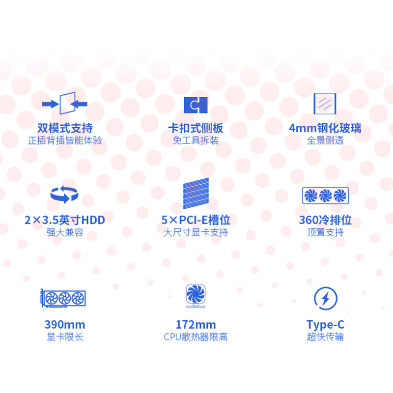 七彩虹（Colorful）iGame C25A Vortex定制电脑主机箱内置横流风机 C25H双玻璃无立柱海景房/10风扇位  iGame C23MA Ultra Z 背插机箱