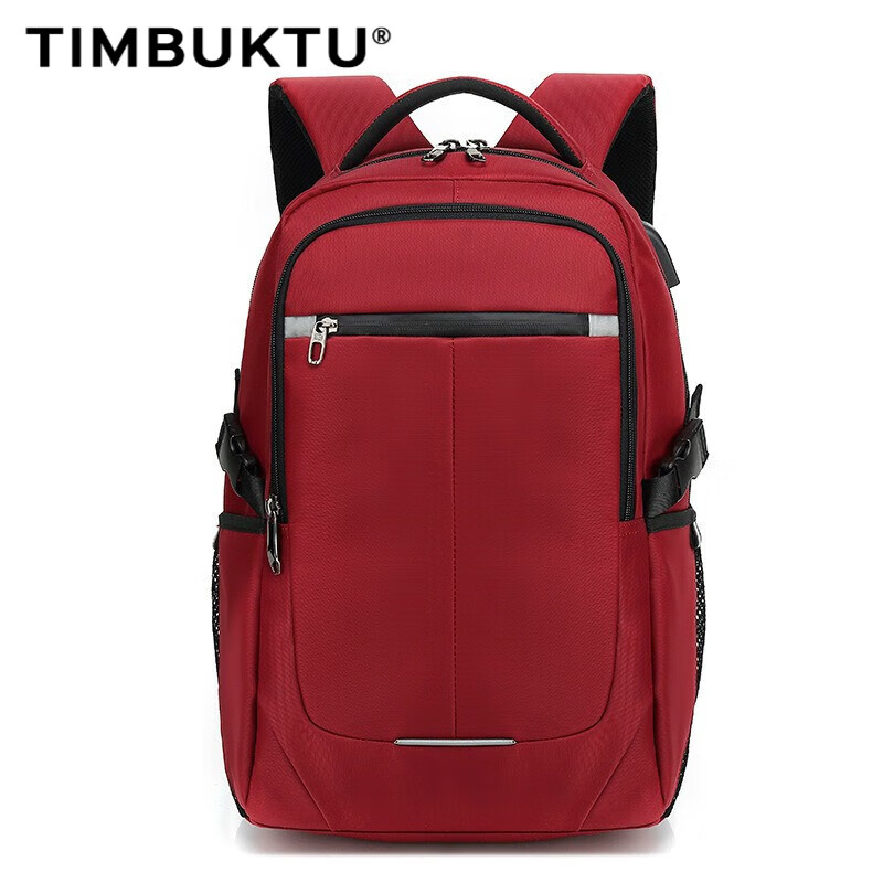 timbuktu双肩包男休闲商务背包出行韩版时尚潮流大容量旅行包旅游双肩