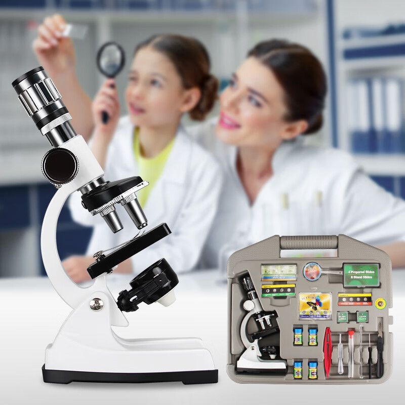 菲莱仕显微镜初中考试生物小学生六一高清高倍实验套装高倍专业显微镜 TX11200倍