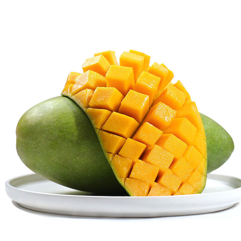 庾丰 海南芒果当季新鲜水果孕妇热带青皮金煌芒果 大青芒现摘 需催熟 5斤(净果4.5斤)甄选果 甄选品质 京鲜直采