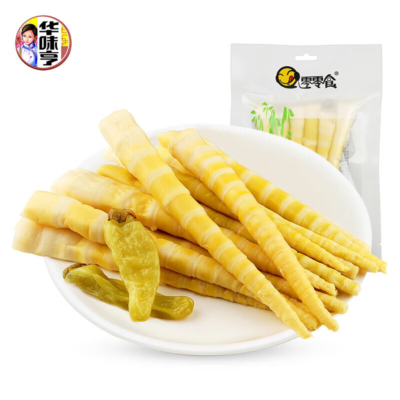 华味亨_泡椒罗汉笋竹笋新鲜春笋火锅笋罗汉笋野山笋 泡椒罗汉笋105gx2