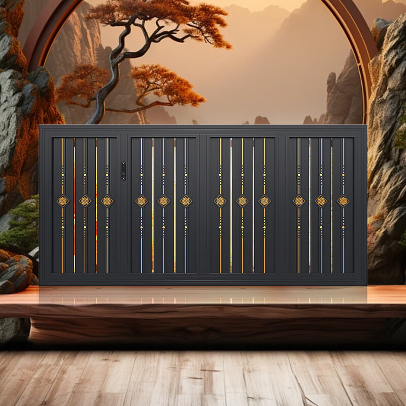 新中式莳花转弯移门a款基础1号60