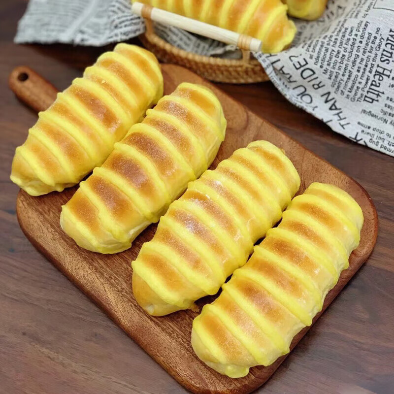 范福记诱见毛毛虫面包长条奶油夹心糕点心整箱下午茶早餐速食休闲小吃