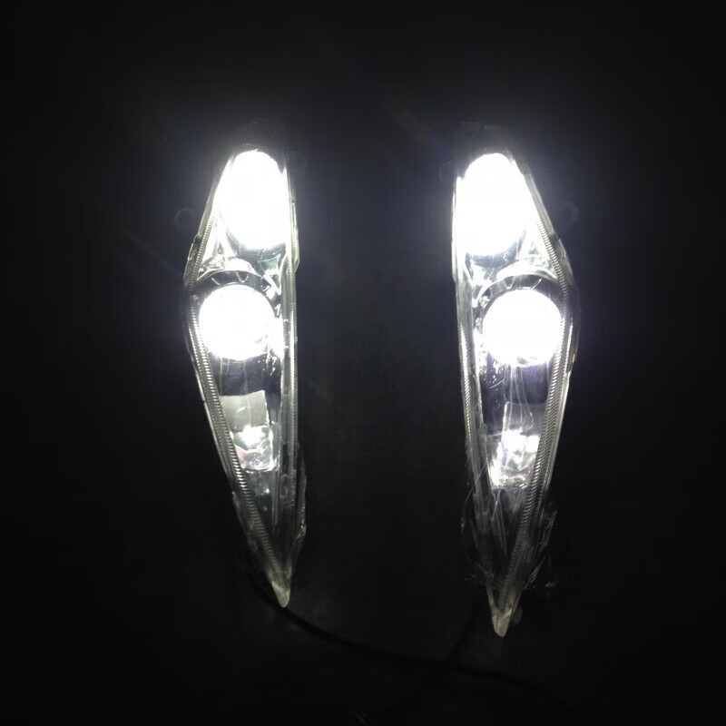 兰佰晨适用于雅马哈鬼火RSZ一代摩托车改装前转向灯鬼火转向灯 转弯灯 L LED 白色
