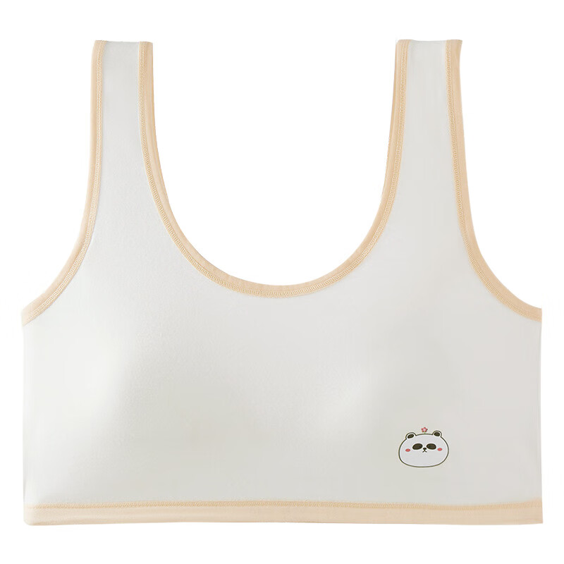 芽衣铺女孩内衣夏季新款发育期少女一体式文胸儿童固定胸垫学生背心