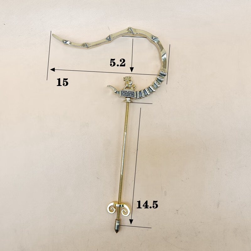 风宠画眉笼笼钩百灵笼黄铜钩画眉鸟笼黄铜笼钩麒麟狮子倒钩画眉笼倒钩