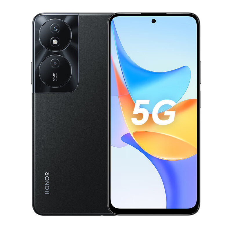 荣耀畅玩50plus 12GB+256GB超大双存 6000mAh超长续航 5G手机荣耀 幻夜黑 12GB+256GB 官方标配