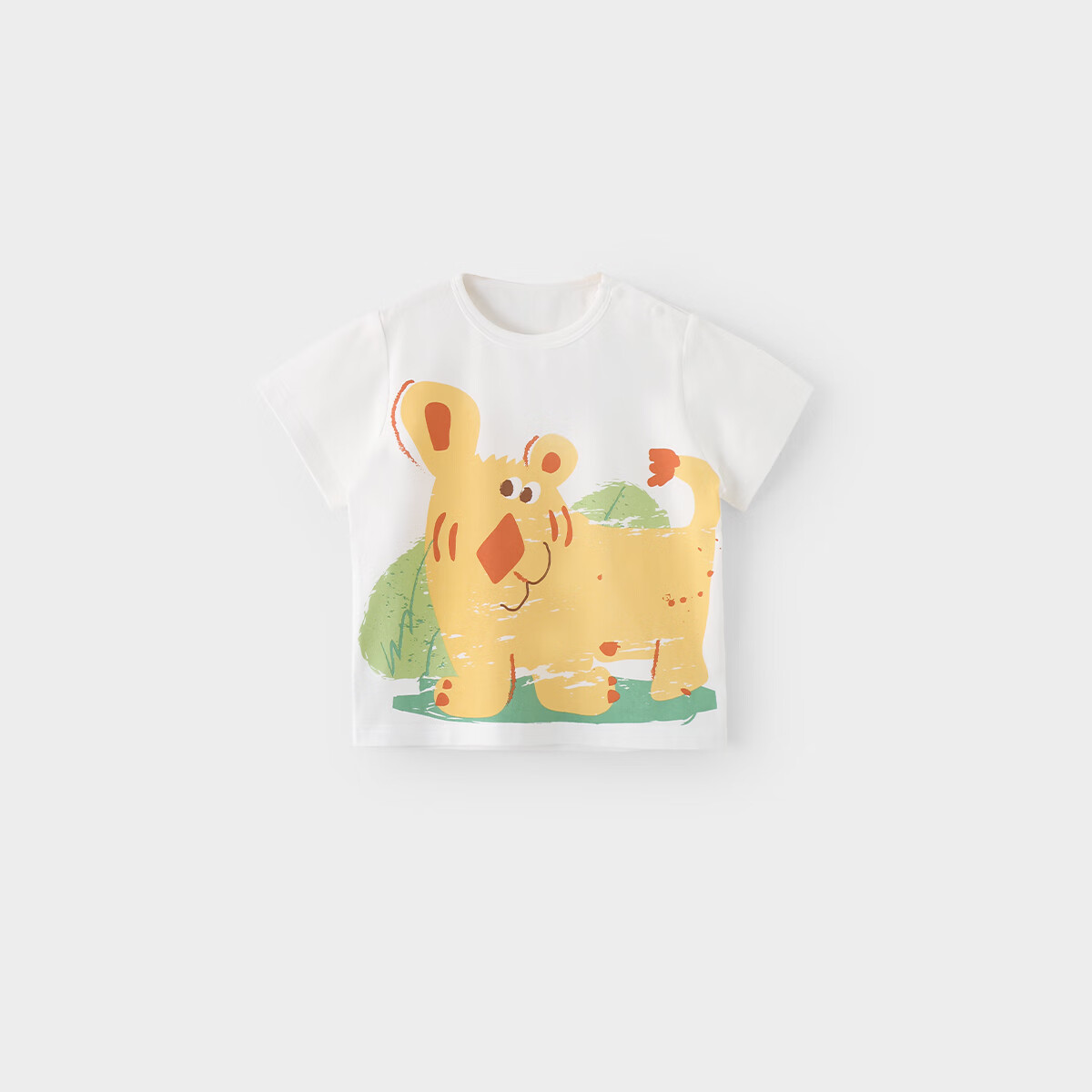 巴厘小猪（BALIPIG）婴儿短袖T恤夏季薄款儿童超萌可爱男童衣服洋气女童上衣 散步虎 90 cm