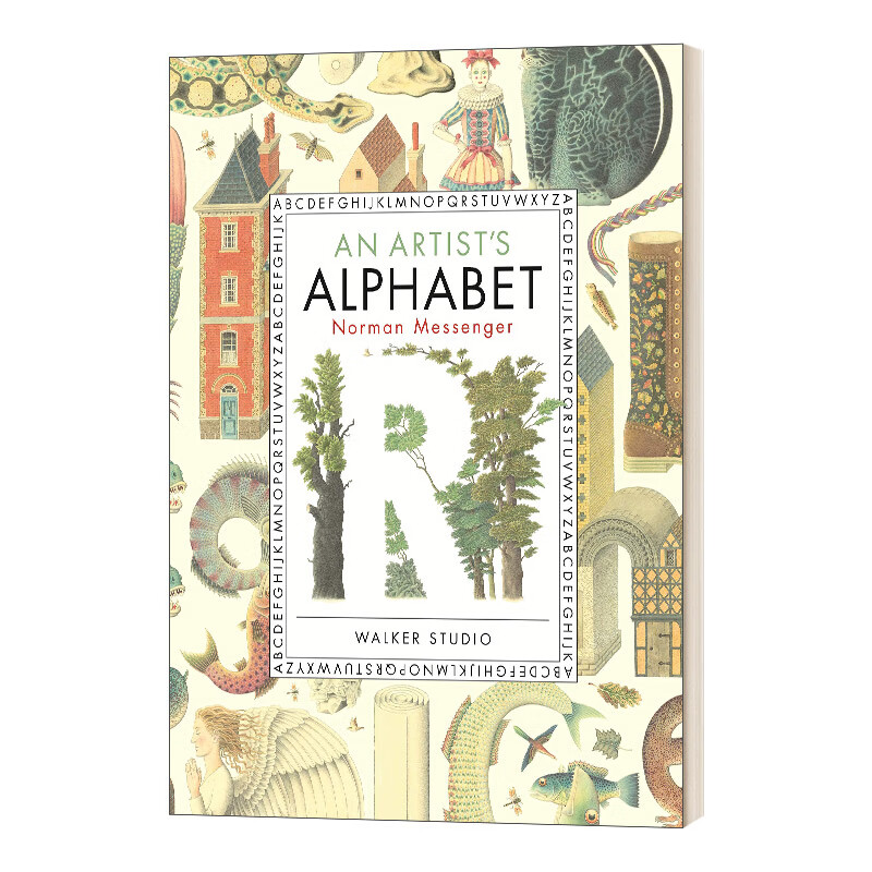 进口原版书 an artists alphabet 艺术作品字母表