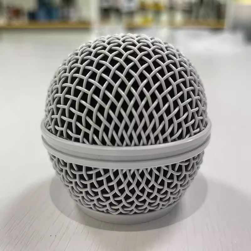 传声者 适用于舒尔SM58/beta58a有无线麦克风话筒网罩话筒配件金属麦克风网头 SM58网头（白色）
