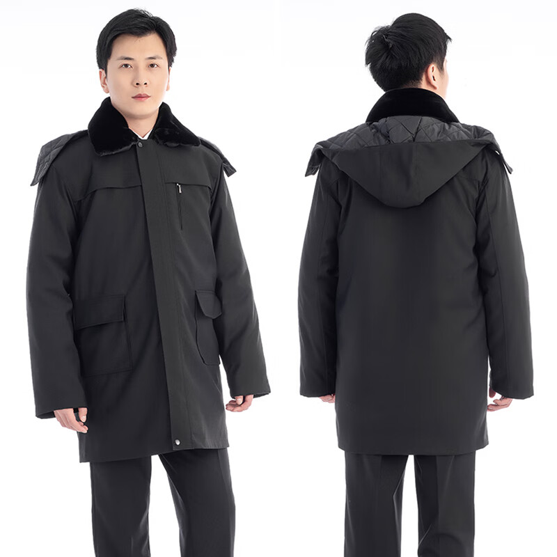新款男女款法院工作服棉服羊绒多功能羽绒款防寒服法院
