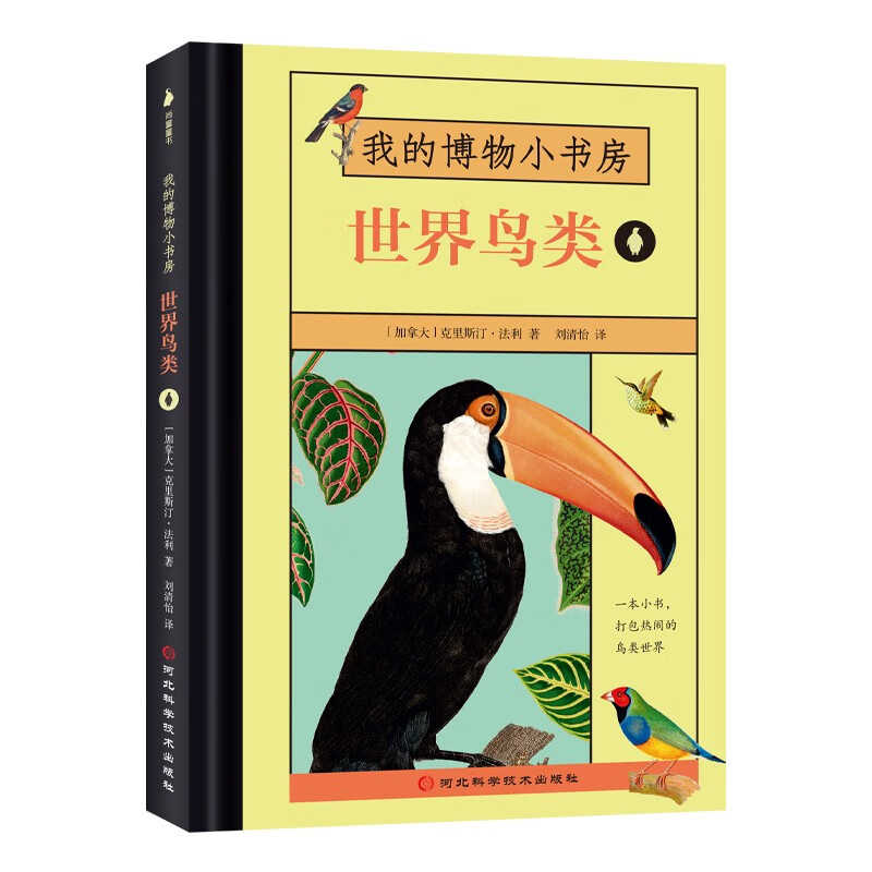 我的博物小书房（全4册：贝壳、蝴蝶、世界鸟类、昆虫）5-8岁动物科普，经典复古插绘，便携小开本详情图