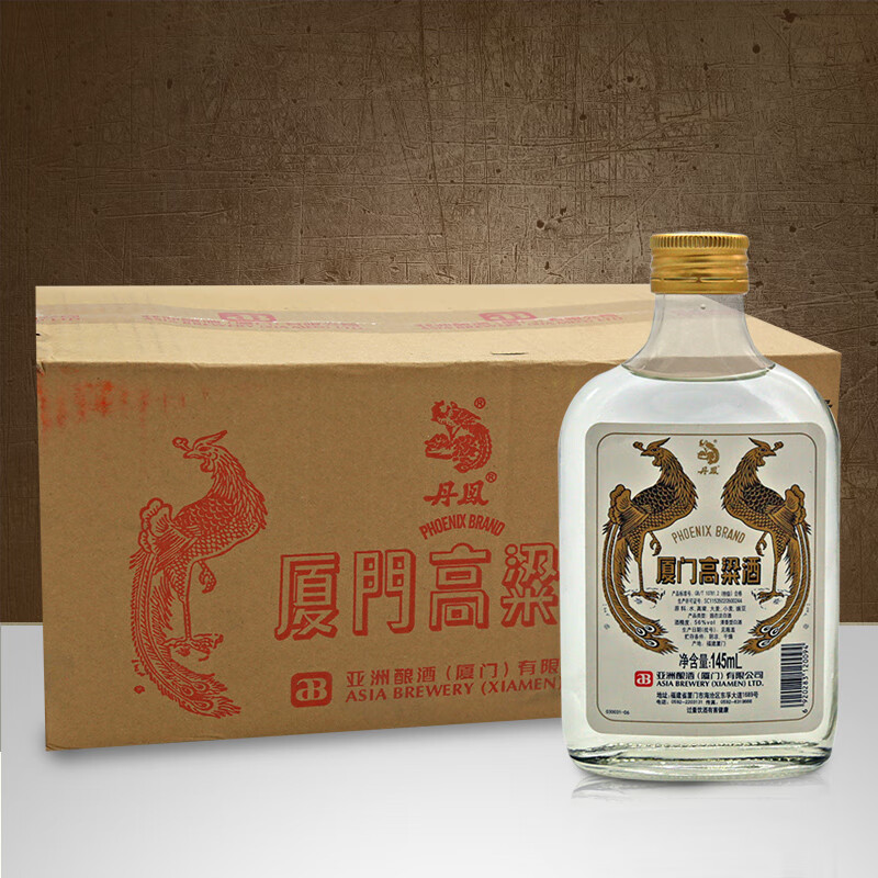 丹鳯 丹凤厦门高粱酒56度小瓶装特级固态法白酒清香型白酒福建老字号 56度 145mL 24瓶 整箱装
