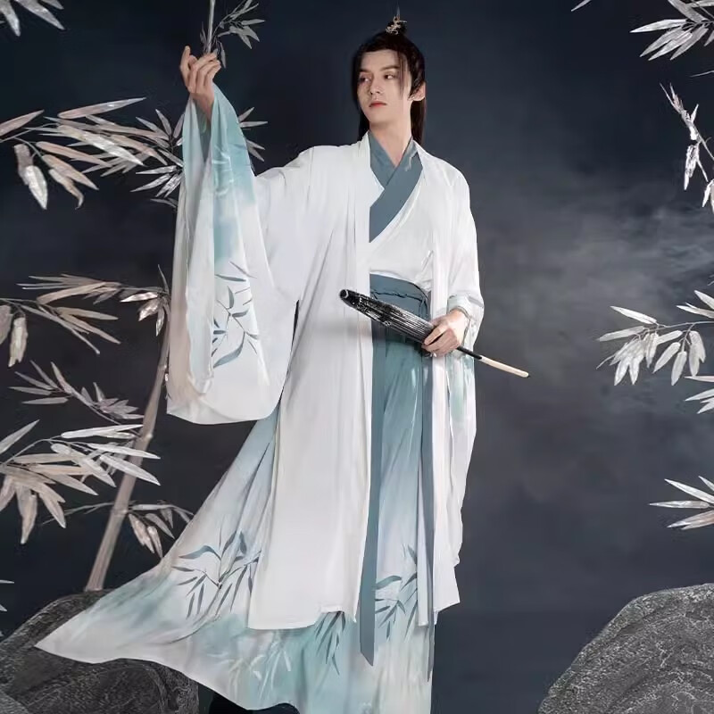 森喜图战国袍汉服男  成人cos服冬季宋朝服装直裾古风宋制曹县古装秋