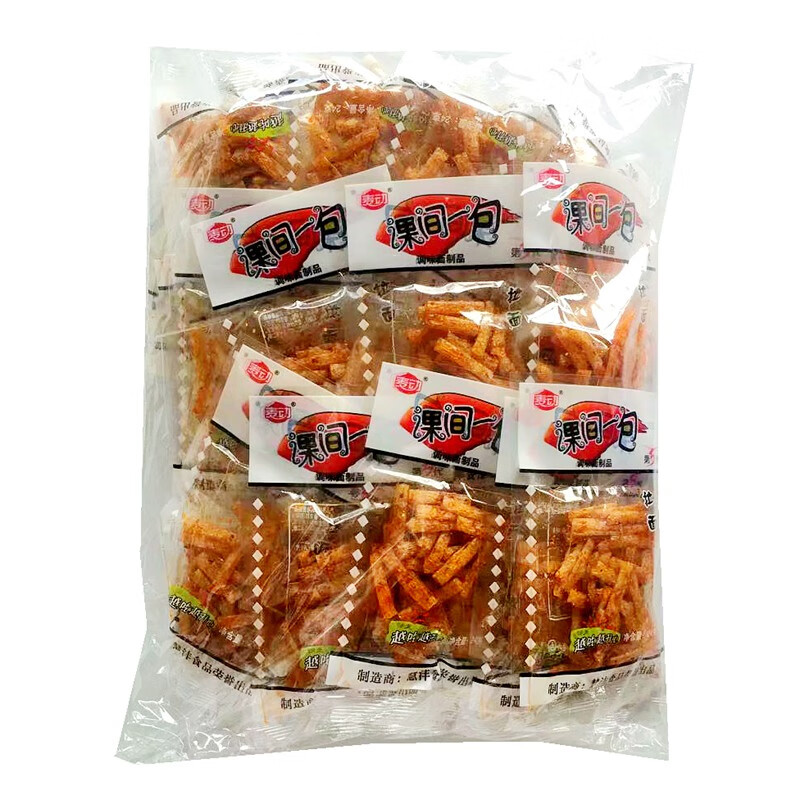 隽颜堂课间一包辣条小包30袋小面筋麻辣零食可搭配煎饼好吃 15袋课间