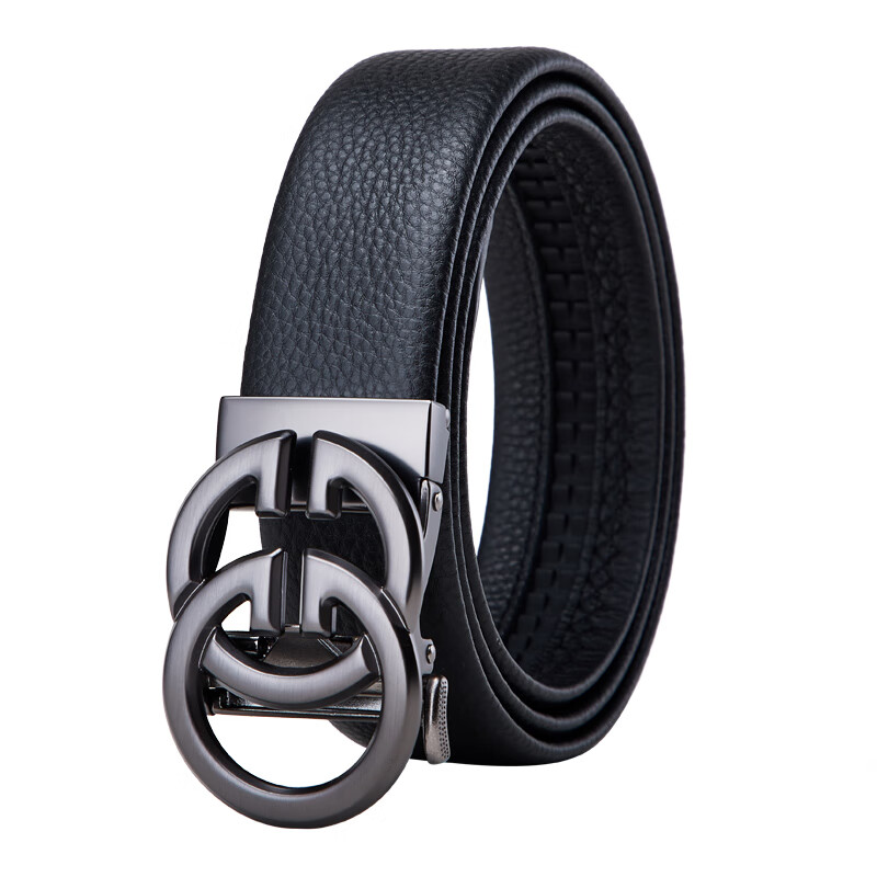 FALAMAONE男士皮带真皮自动扣2025新款腰带生日礼物送男友老公高档又实用 京仓配送/枪色【专柜礼盒】 120cm 改尺寸联系客服或下单备注