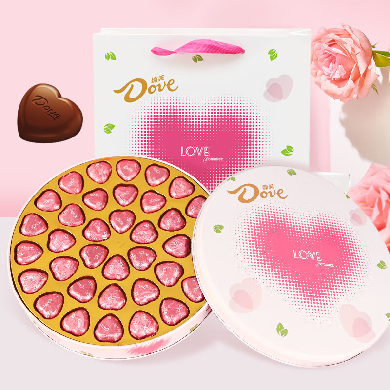 德芙（Dove）巧克力礼盒520情人节礼物送女友女朋友老婆6.1六一儿童节女孩36格
