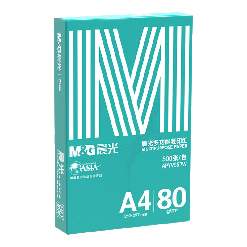 晨光（M&G）绿晨光 A4 80g 加厚多功能双面打印纸 高性价比复印纸 500张/包 单包装 APYVP57W