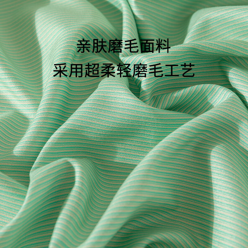 可口可乐亲肤磨毛加厚床单单件防脏被罩 水波潋滟 230cm*245cm