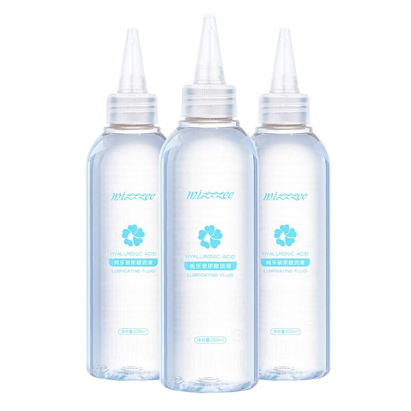 谜姬 大容量润滑液男女用玻尿酸夫妻房事拉丝免洗可舔持男女同久干涩精油后庭水溶性润滑油剂成人情趣性用品 超值3瓶装【共600毫升】