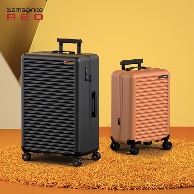 新秀丽（Samsonite）拉杆箱大容量行李箱男女旅行箱 万向轮登机箱时尚抗压 密码箱 HG0 HG0-黑墨色 25英寸 【需托运 适合1-2周旅行】