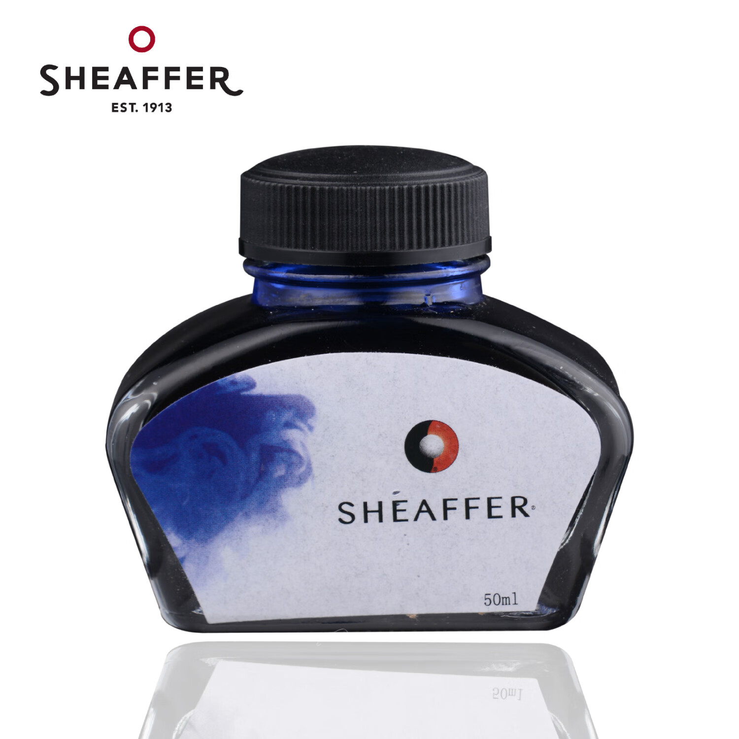 犀飞利(sheaffer)钢笔专用墨水50ml非碳素不堵笔 1瓶装 蓝色
