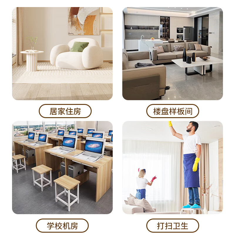 百草园一次性鞋套家用室内客人加厚特厚耐磨防水防滑无纺布透气专用脚套 凤尾纹【米棕色】加厚鞋套 100只装