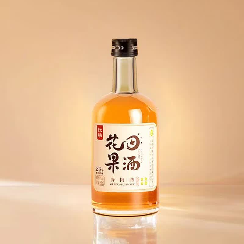悠魅红动花田果酒杨梅酒青梅酒低度甜酒微醺网红小酒每瓶350ml小瓶装