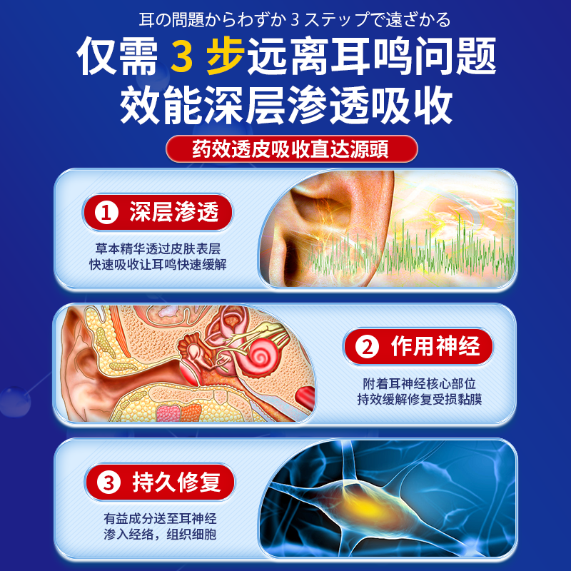 岩井昃弘日本神经性耳鸣特药专用正品治100%成功耳聋耳朵嗡嗡响蝉鸣进口 100%特效：【单盒体验装】