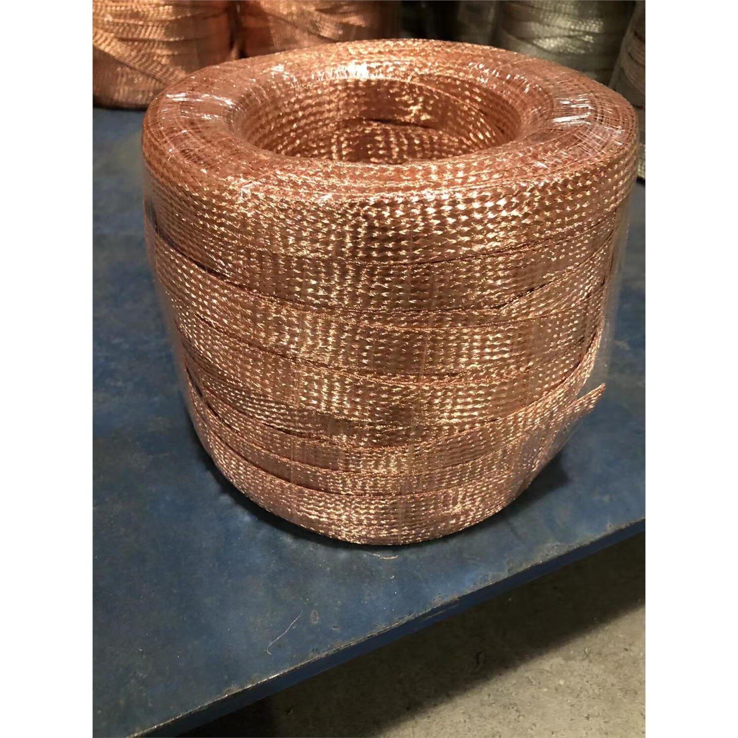 铜编织接地线架桥法兰跨软铜软连接镀锡编织铜袋铜带编织线25平方 2.